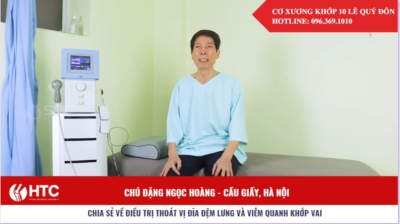 chữa khỏi viêm quanh khớp vai, thoát vị đĩa đệm