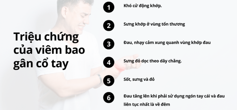 Viêm bao gân cổ tay (Bao gân sưng) - Nguyên nhân, cách điều trị