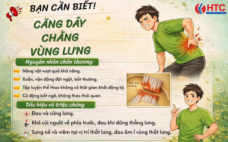 căng dây chằng vùng lưng