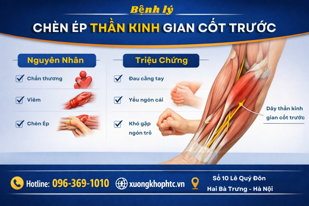Bệnh lý chèn ép thần kinh gian cốt trước (AIN - Anterior Interosseous Nerve Syndrome)