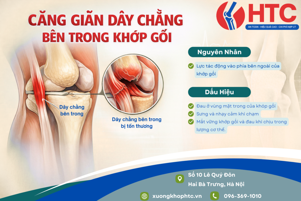 Căng Giãn Dây Chằng Bên Trong Khớp Gối