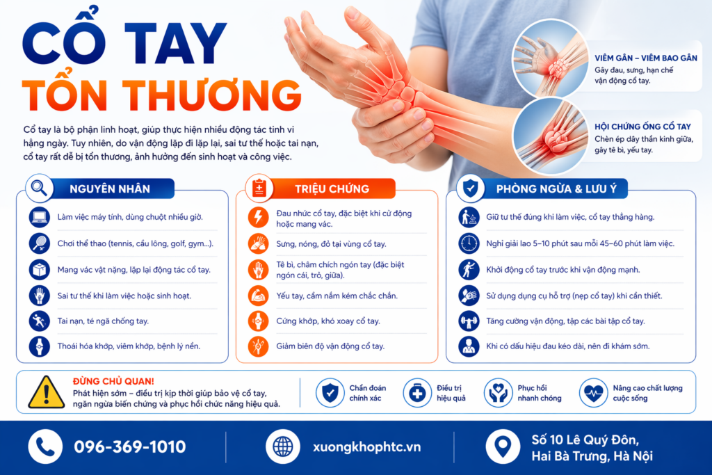 Cổ tay tổn thương