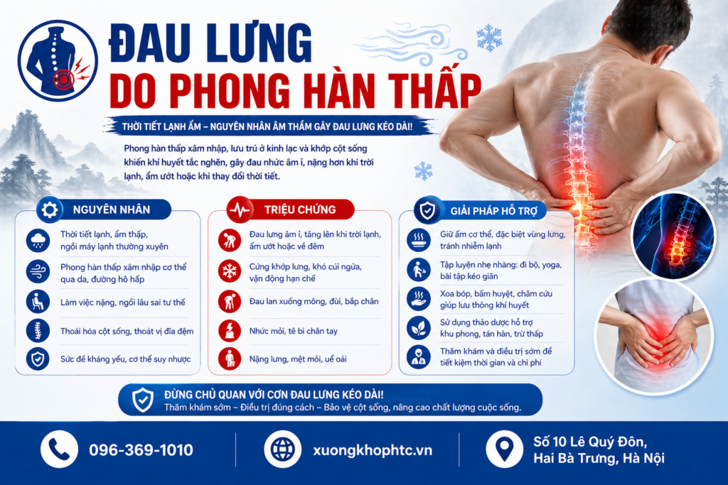 Đau lưng do phong hàn thấp