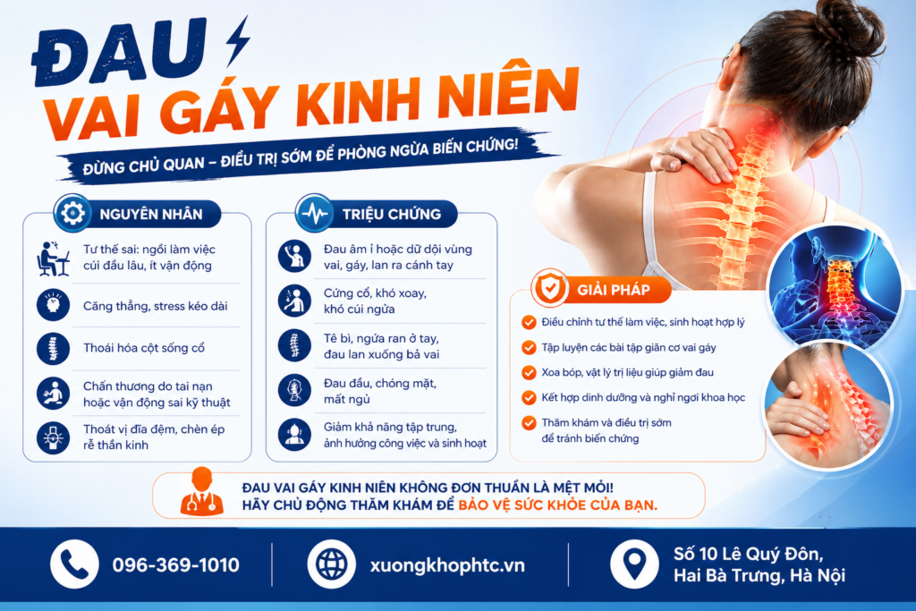 Đau vai gáy kinh niên (Lậu Kiên Phong)