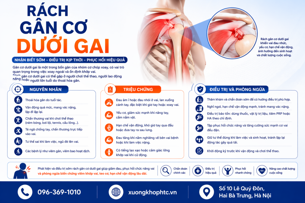 Rách Gân Cơ Dưới Gai