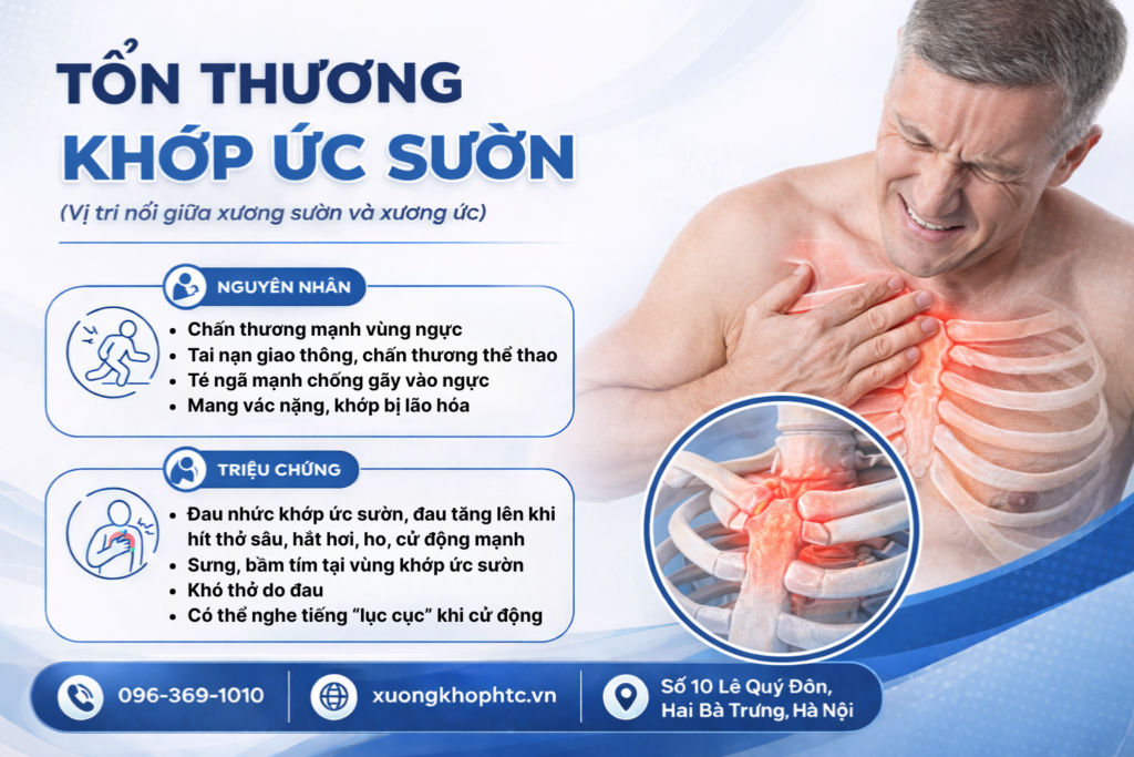 Tổn thương khớp ức sườn