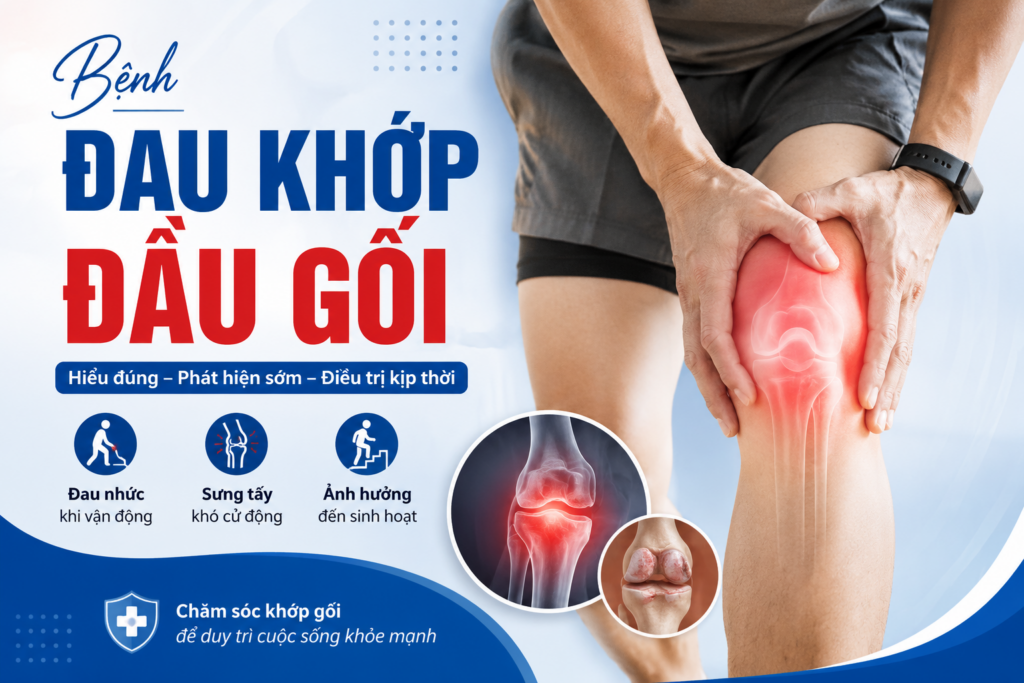 Bệnh đau khớp đầu gối – Hiểu đúng để điều trị hiệu quả