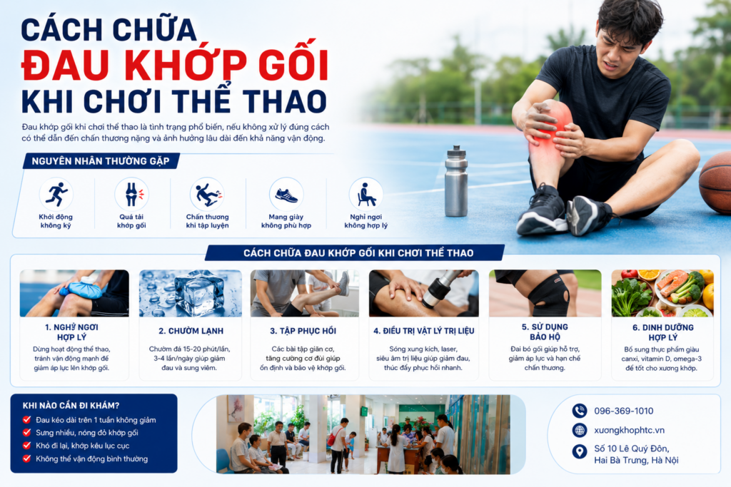 Cách Chữa Đau Khớp Gối Khi Chơi Thể Thao
