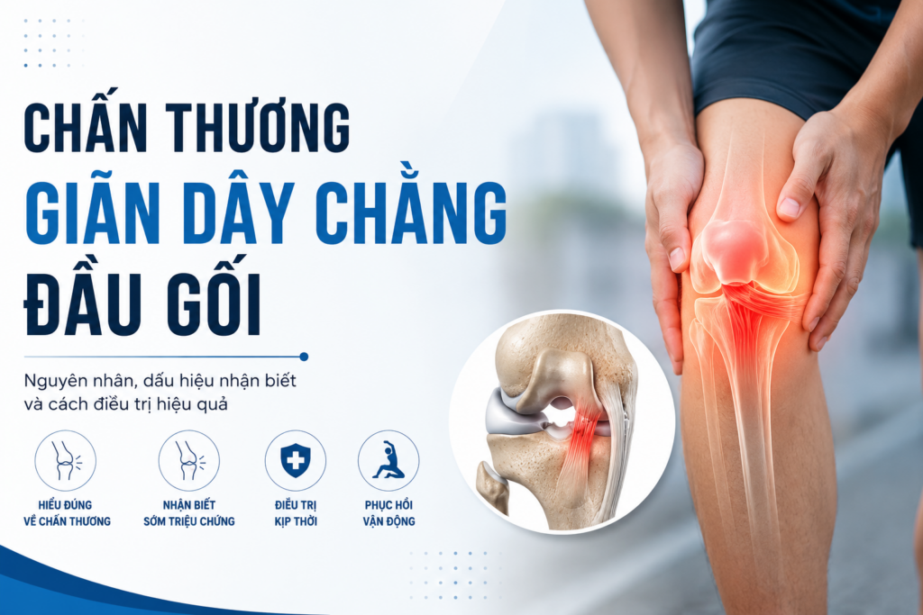 Chấn Thương Giãn Dây Chằng Đầu Gối: Nguyên Nhân, Triệu Chứng Và Cách Điều Trị Hiệu Quả