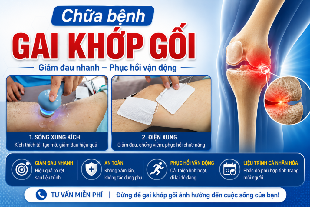 Chữa Bệnh Gai Khớp Gối Hiệu Quả Cao