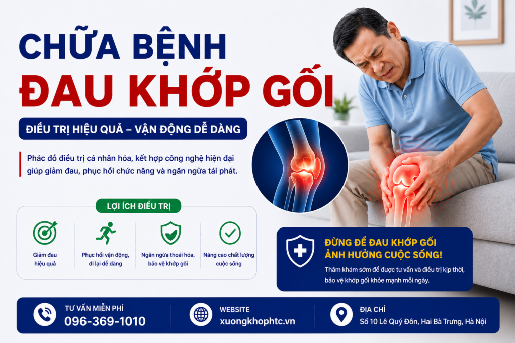 Chữa bệnh đau khớp gối hiệu quả – Vận động dễ dàng, sống khỏe mỗi ngày
