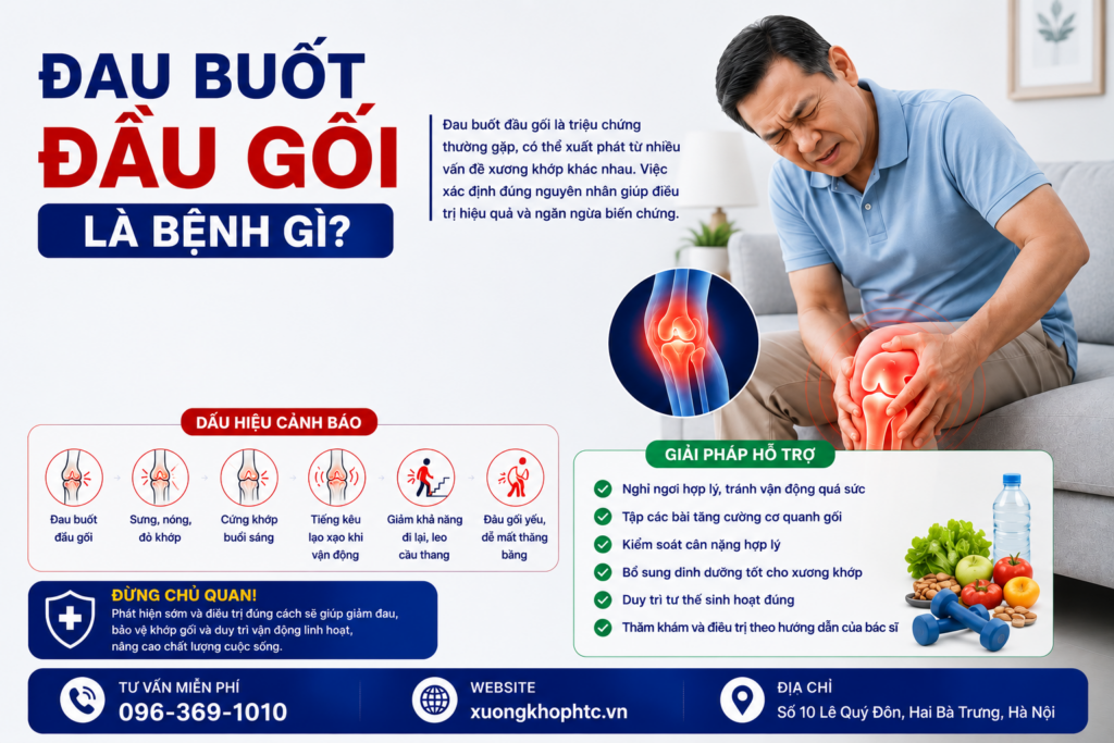 ĐAU BUỐT ĐẦU GỐI LÀ BỆNH GÌ?