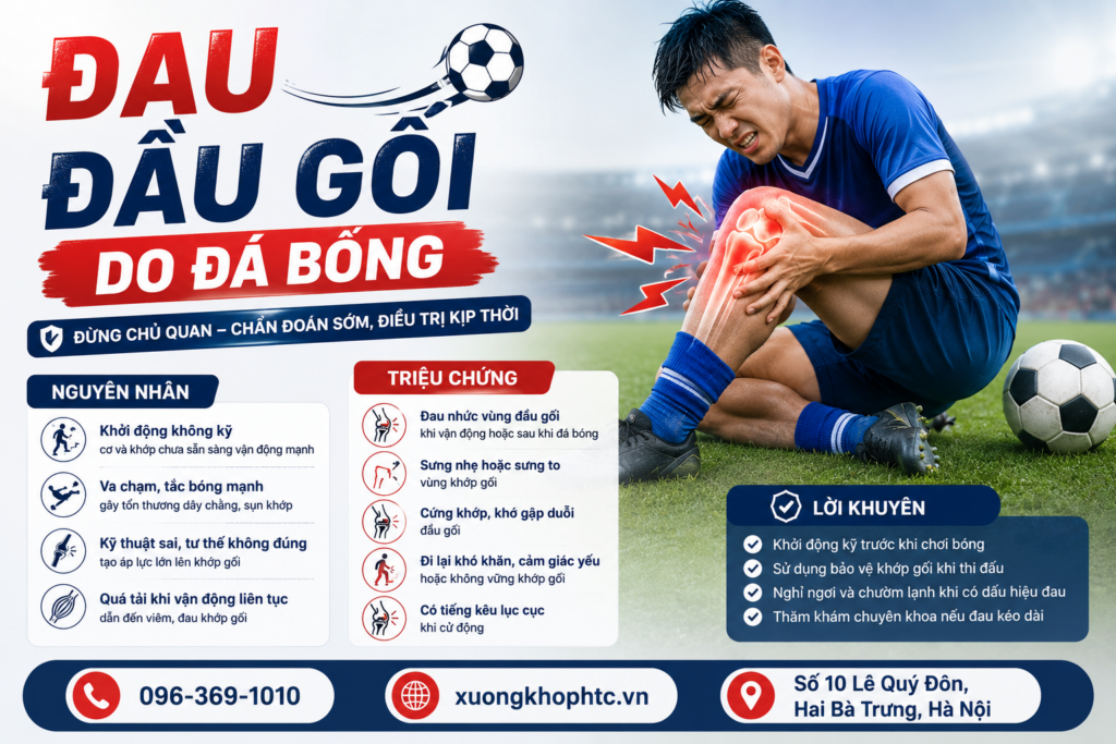 Đau Đầu Gối Do Đá Bóng – Nguyên Nhân, Dấu Hiệu Và Cách Khắc Phục Hiệu Quả