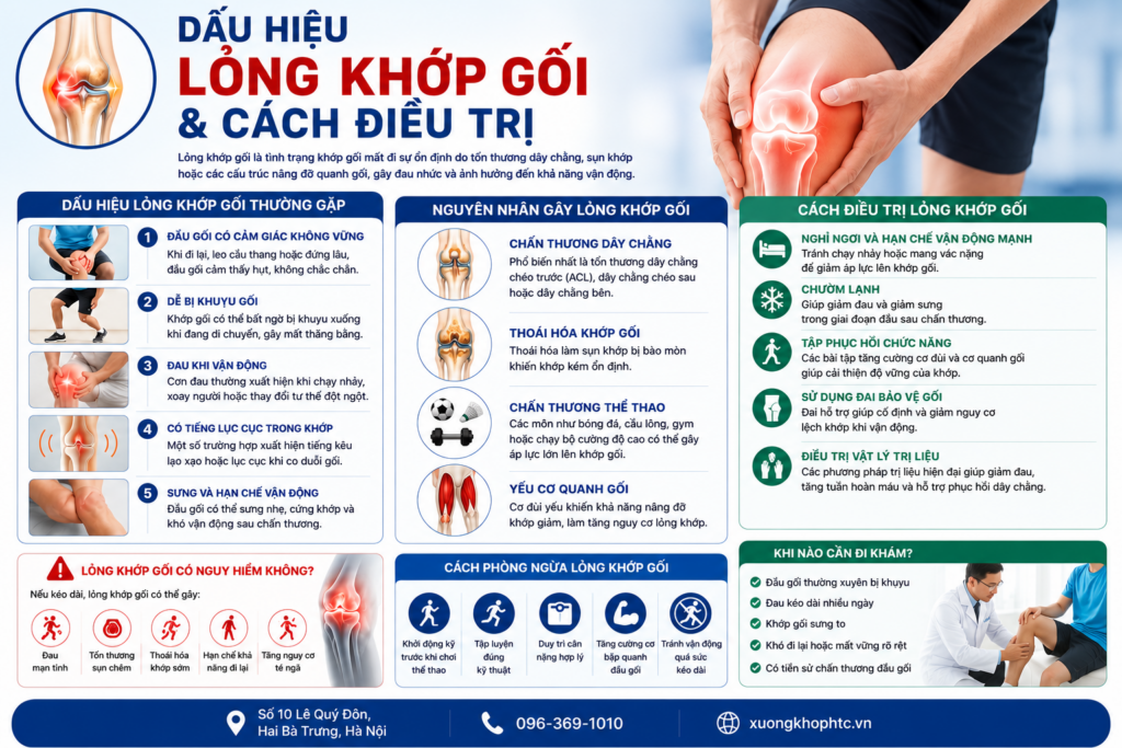 Dấu Hiệu Lỏng Khớp Gối & Cách Điều Trị Hiệu Quả