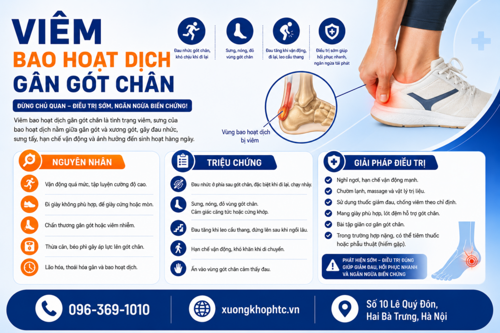 Viêm bao hoạt dịch gân gót chân