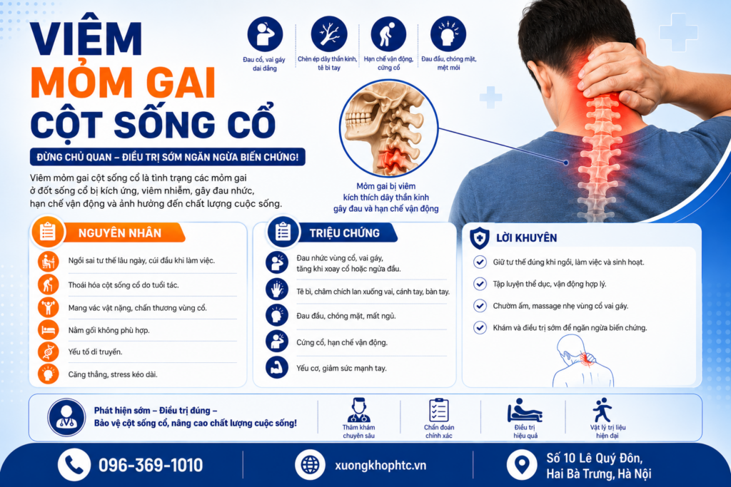 Viêm mỏm gai cột sống cổ