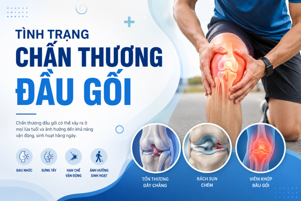 TÌNH TRẠNG CHẤN THƯƠNG ĐẦU GỐI