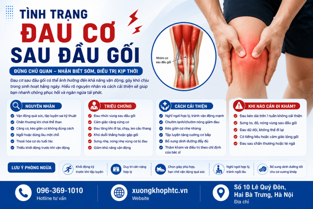 Tình Trạng Đau Cơ Sau Đầu Gối: Nguyên Nhân, Triệu Chứng Và Cách Cải Thiện