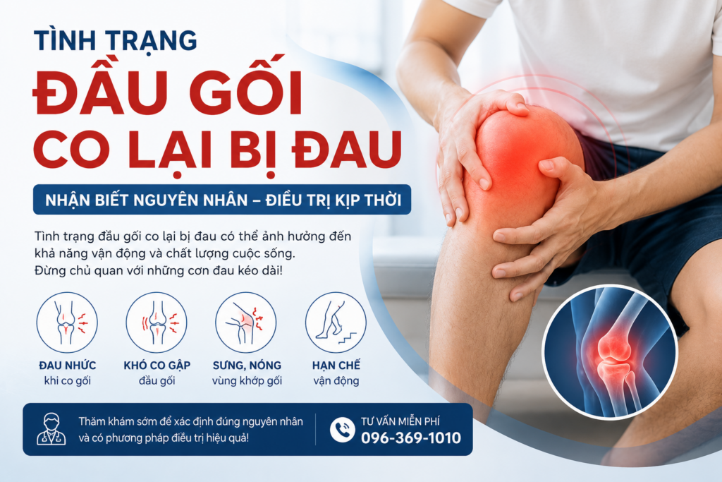 Tình trạng đầu gối co lại bị đau – Nguyên nhân và cách xử lý