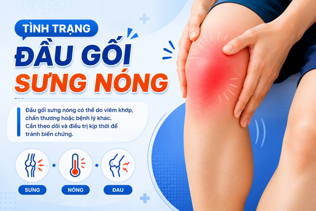 Tình Trạng Đầu Gối Sưng Nóng – Dấu Hiệu Không Nên Chủ Quan