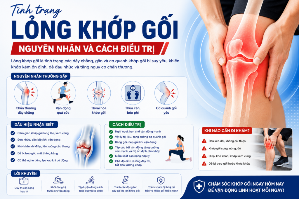 Tình Trạng Lỏng Khớp Gối – Nguyên Nhân Và Cách Điều Trị