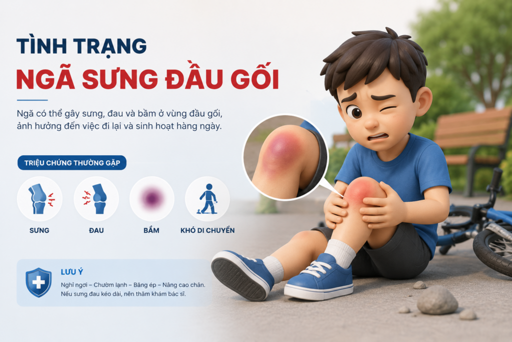 Tình Trạng Ngã Sưng Đầu Gối – Khi Nào Cần Đặc Biệt Lưu Ý?