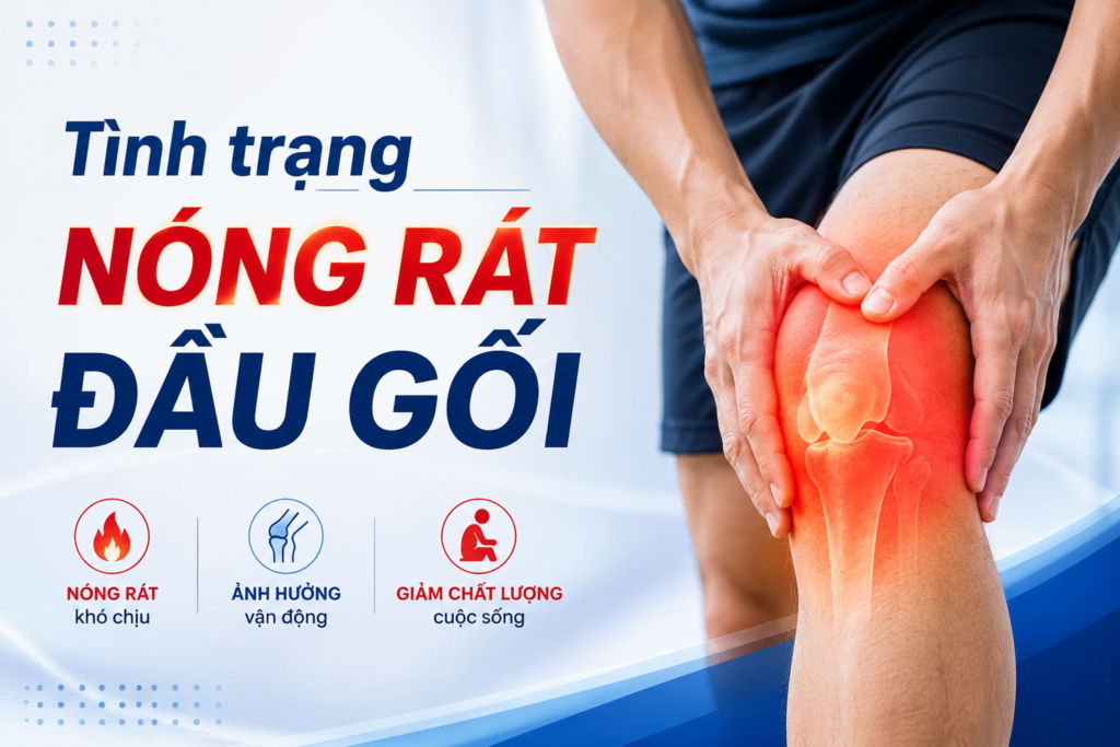 Tình Trạng Nóng Rát Đầu Gối – Dấu Hiệu Cảnh Báo Không Nên Chủ Quan