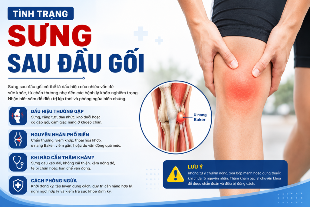 Tình Trạng Sưng Sau Đầu Gối – Nguyên Nhân Và Cách Nhận Biết