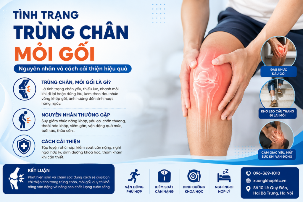 Tình Trạng Trùng Chân, Mỏi Gối – Nguyên Nhân Và Cách Cải Thiện Hiệu Quả