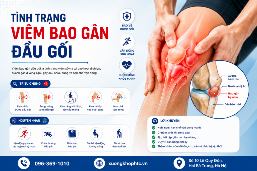 Tình Trạng Viêm Bao Gân Đầu Gối