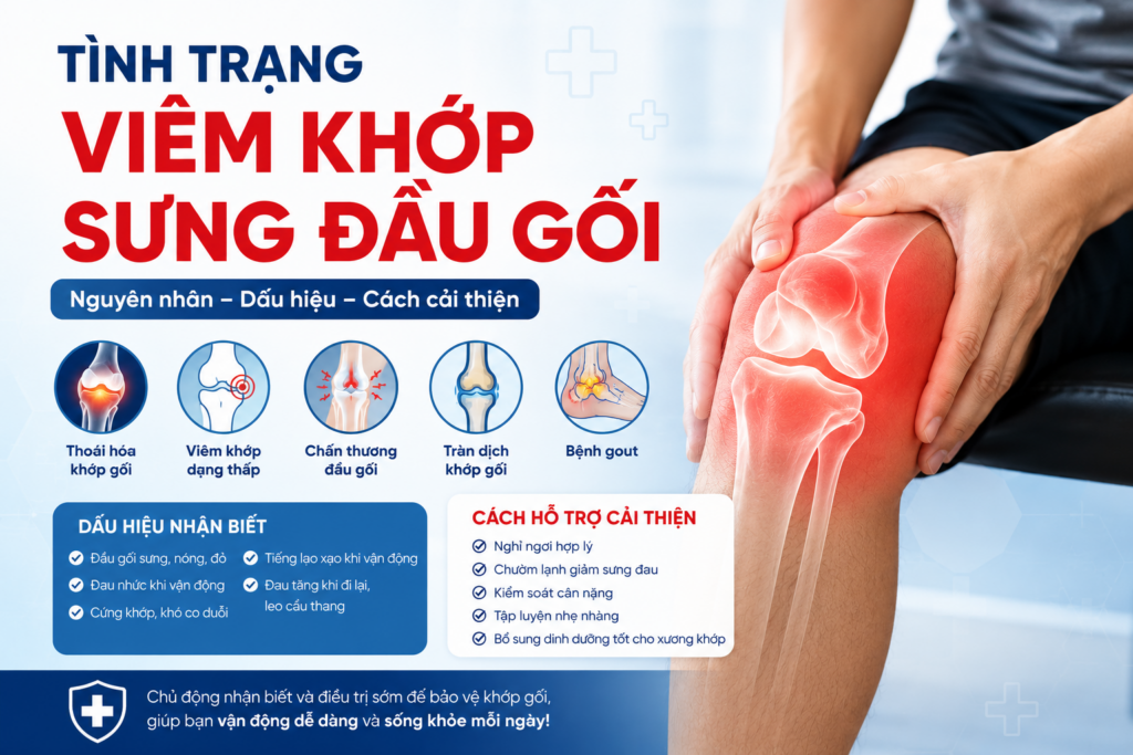 Tình Trạng Viêm Khớp Sưng Đầu Gối