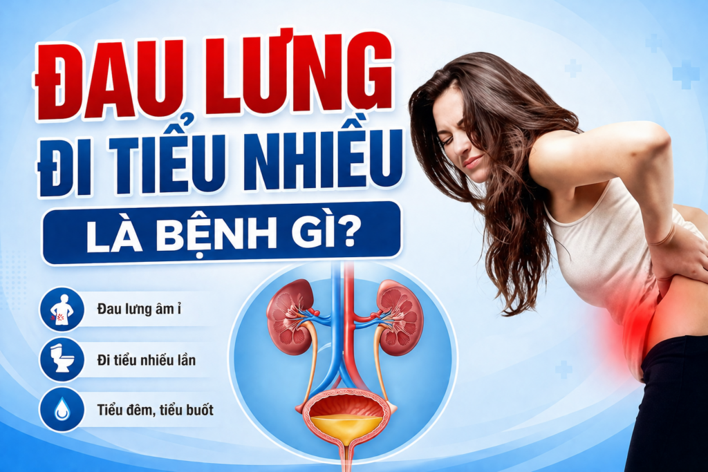 Đau lưng đi tiểu nhiều là bệnh gì? Nguyên nhân, dấu hiệu và cách điều trị hiệu quả