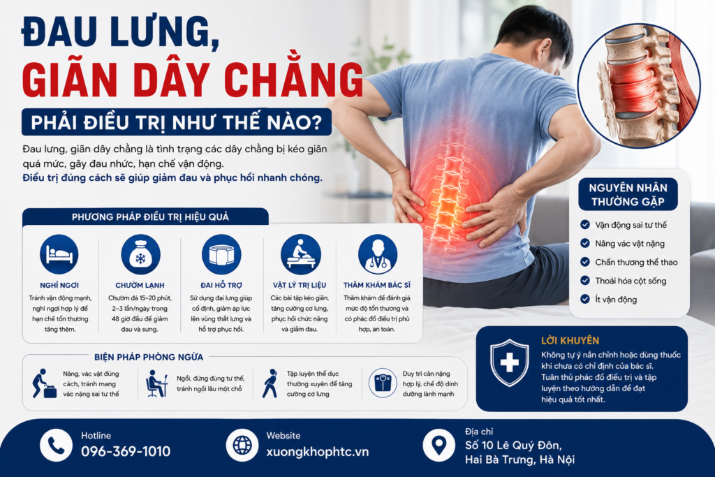 Đau Lưng, Giãn Dây Chằng Phải Điều Trị Như Thế Nào?