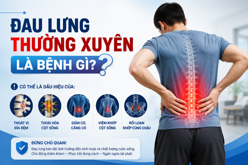 Đau lưng thường xuyên là bệnh gì? Cảnh báo các bệnh lý cột sống thường gặp
