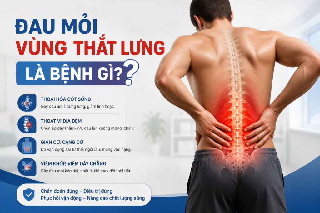 Đau mỏi vùng thắt lưng là bệnh gì? Những nguyên nhân không nên bỏ qua