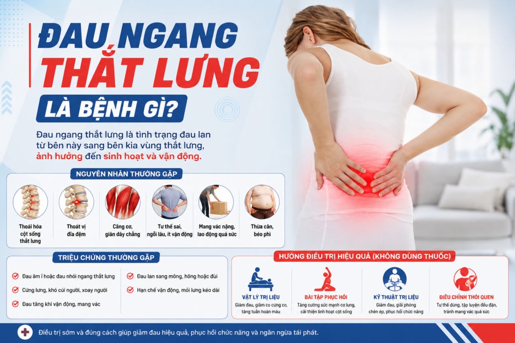Đau ngang thắt lưng là bệnh gì?