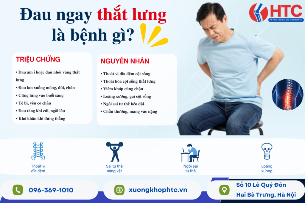 Đau ngay thắt lưng là bệnh gì? Đừng chủ quan với cơn đau xuất hiện đột ngột