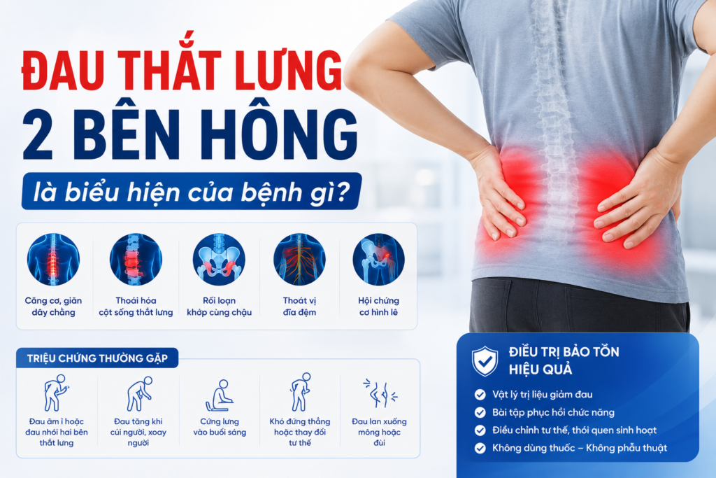 Đau Thắt Lưng 2 Bên Hông Là Biểu Hiện Của Bệnh Gì?