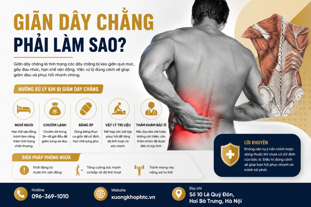 Giãn Dây Chằng Lưng Phải Làm Sao? Cách Xử Trí Đúng Giúp Phục Hồi Nhanh