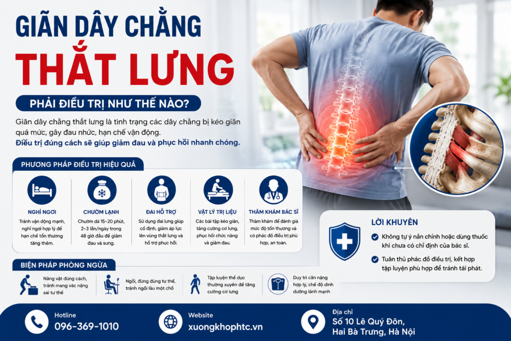 Giãn Dây Chằng Thắt Lưng Phải Điều Trị Như Thế Nào?
