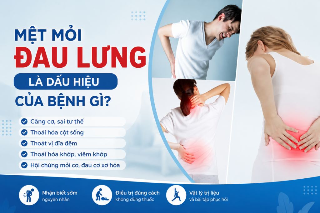 Mệt mỏi đau lưng là dấu hiệu của bệnh gì?