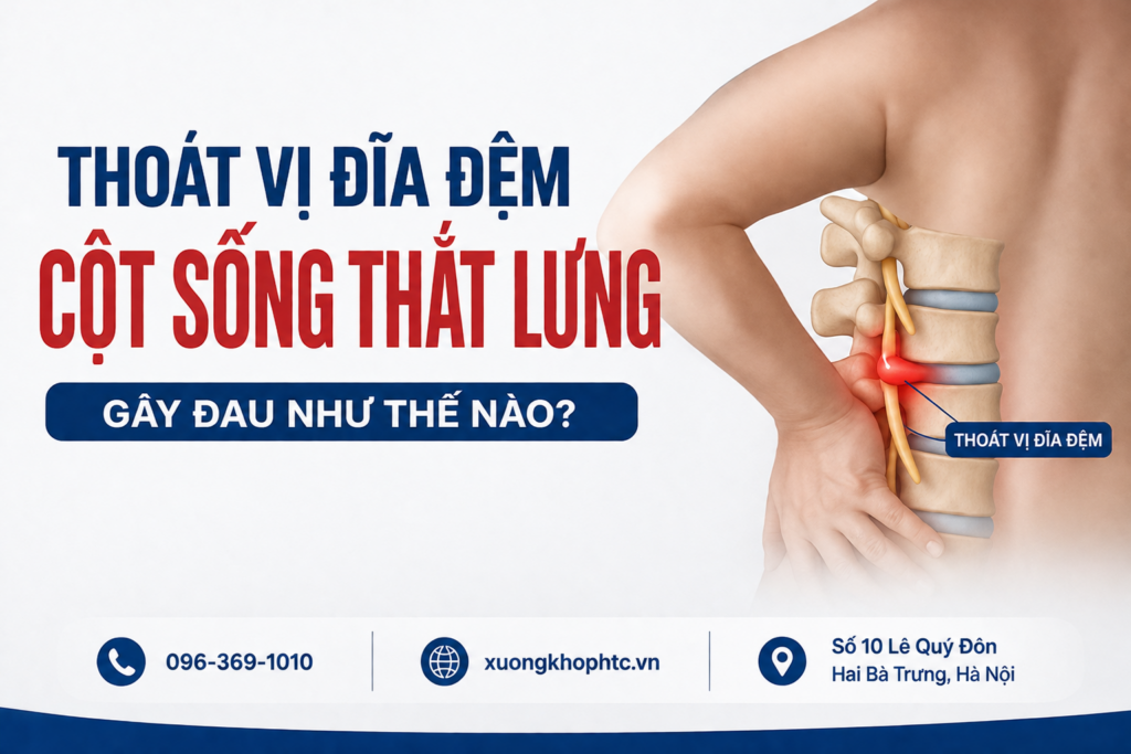 Thoát vị đĩa đệm cột sống thắt lưng gây đau như thế nào?