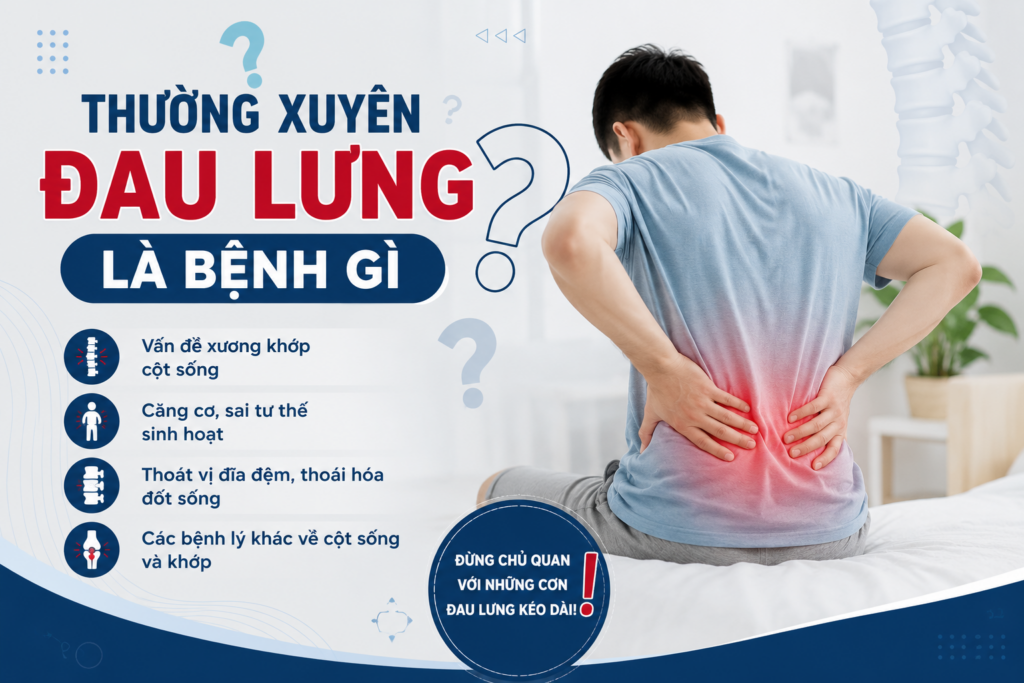 Thường xuyên đau lưng là bệnh gì?
