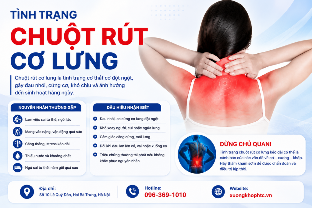 Tình trạng chuột rút cơ lưng: Nguyên nhân, triệu chứng & Cách điều trị