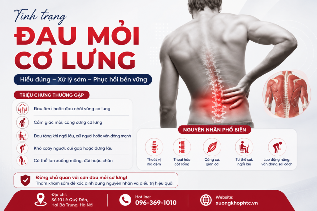 Tình trạng đau mỏi cơ lưng: Nguyên nhân, triệu chứng và cách cải thiện hiệu quả