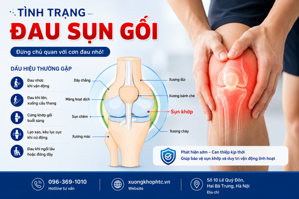 Tình trạng đau sụn gối: Nguyên nhân, dấu hiệu và cách cải thiện hiệu quả