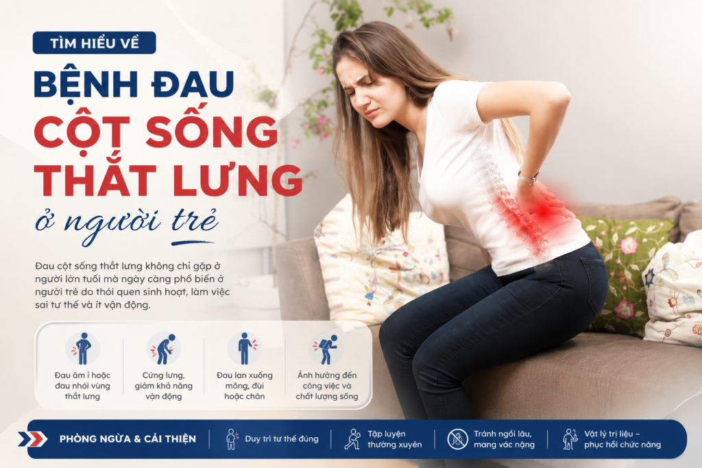 Bệnh đau cột sống thắt lưng ở người trẻ: Nguyên nhân, dấu hiệu và cách cải thiện