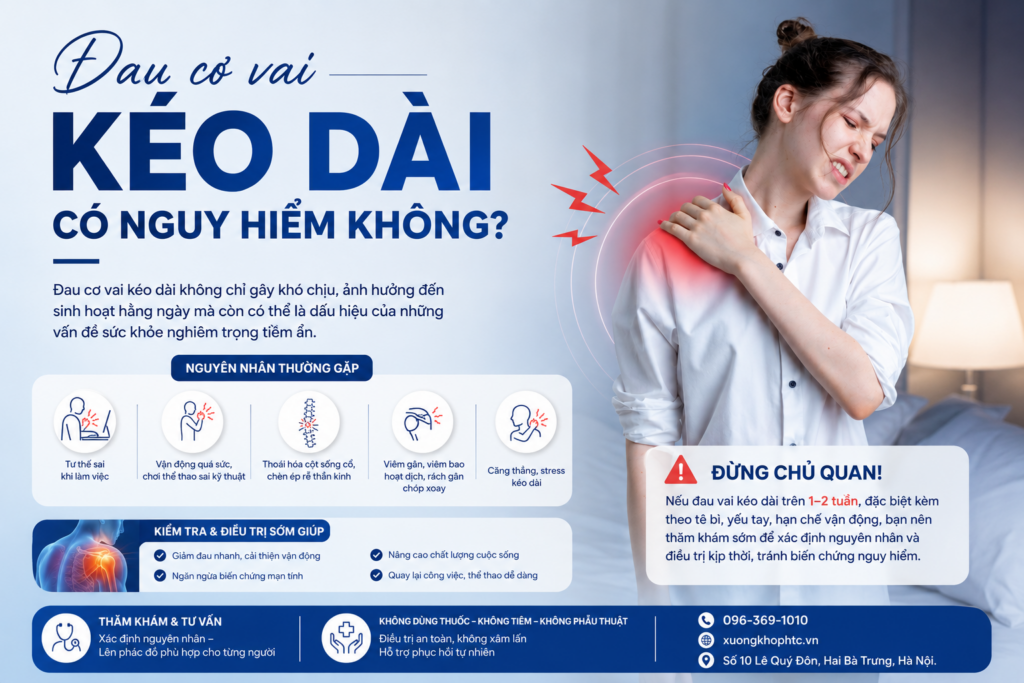 Đau cơ vai kéo dài có nguy hiểm không?