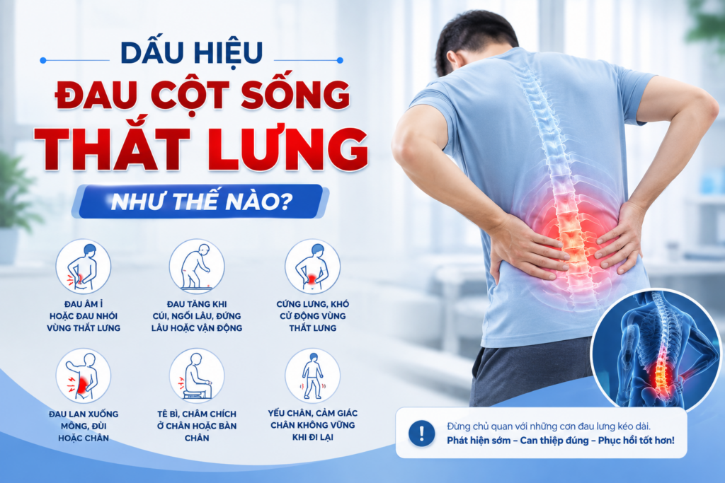 Dấu hiệu đau cột sống thắt lưng như thế nào?