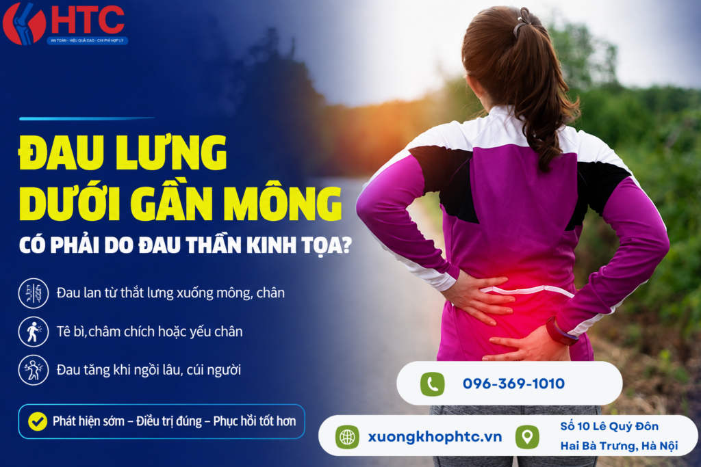 Đau lưng dưới gần mông có phải do đau thần kinh tọa?